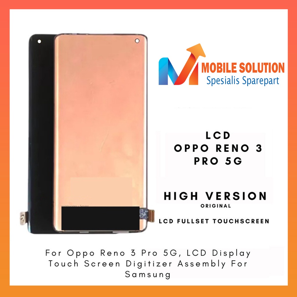 Grosir LCD Oppo Reno 3 Pro (5G) Fullset Touchscreen Garansi 1 bulan + packing / BUbbel