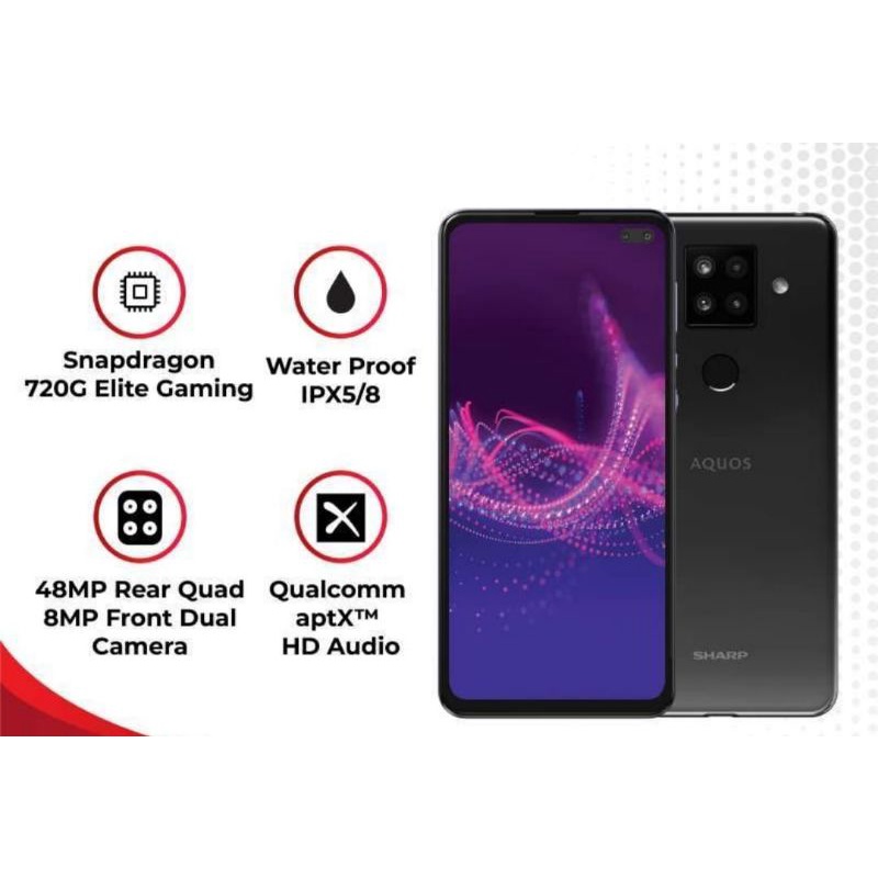 SHARP AQUOS SENSE4 PLUS 8/128 GB GARANSI RESMI