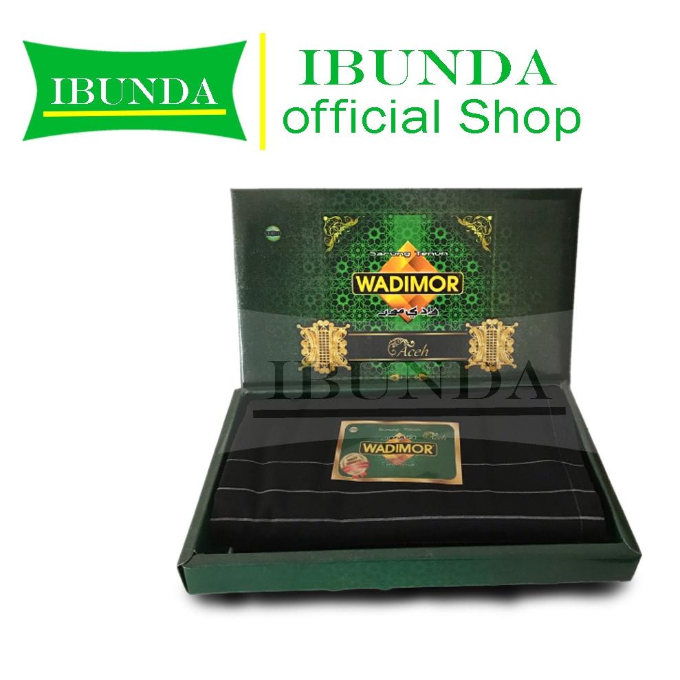 [KER.18Oc22ᴮ] Sarung Wadimor Hitam Polos | Hitam Tumpal
