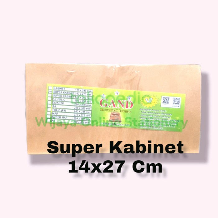 

Hadir Amplop Coklat Super Kabinet Gand Bergaransi
