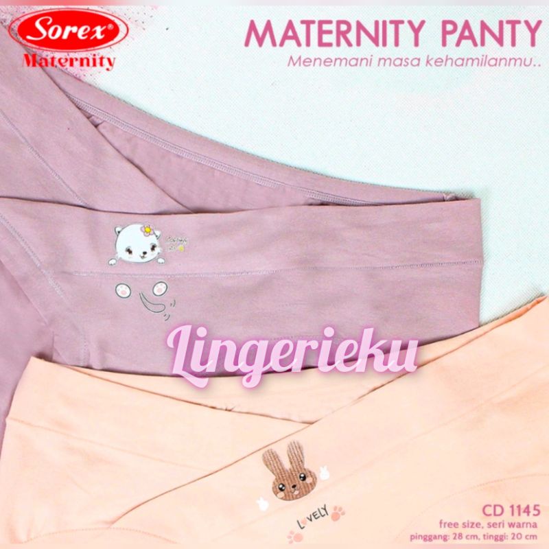 Sorex 1145 CD Celana Dalam Ibu Hamil Maternity Panty Motif Lucu