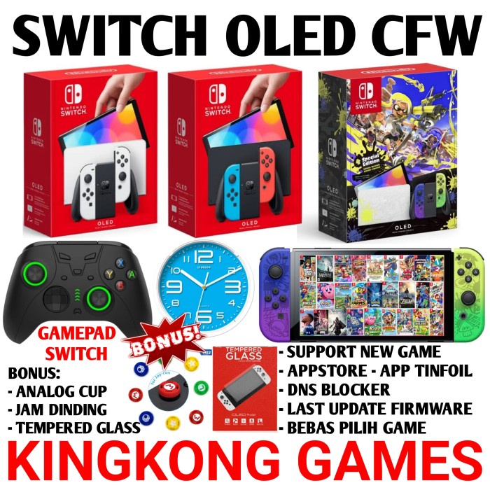 [Game/Console] Nintendo Switch Oled Cfw 256Gb Full Game Switch Oled