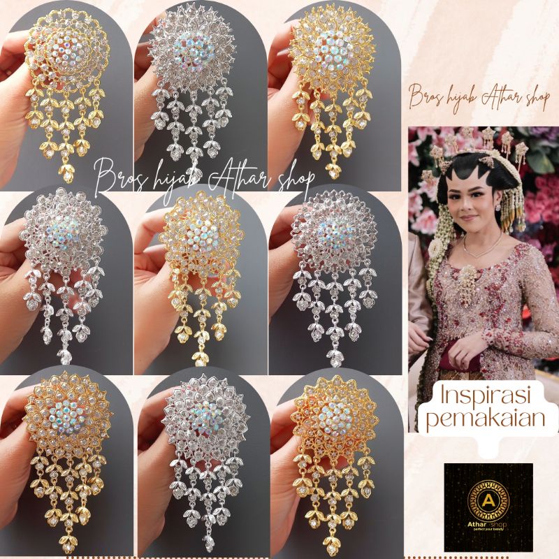 Bros kebaya gold/bros kutubaru/bross kutu baru/ bros jumbo/ bros pengantin