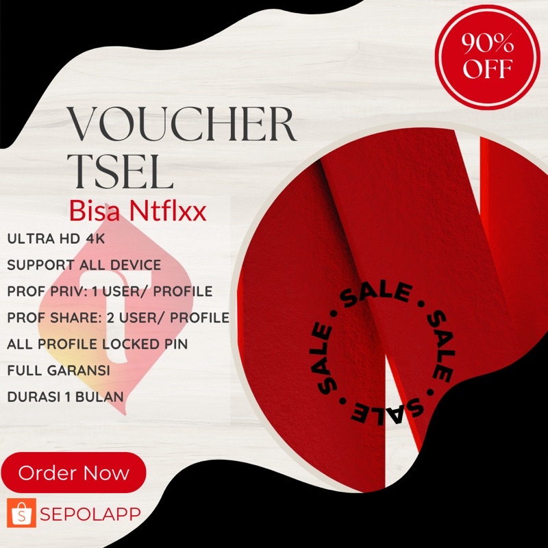 TSEL PULSA TRANSFER bisa NETFLIXX tanpa vpn (Ongkos kirim sudah termasuk)