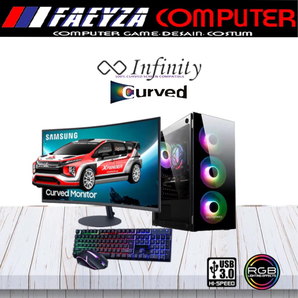 PC Gaming Fullset Intel Core I7 2600 Ram 16 Gb Vs VGA 4GB DDr5 Hemat Bergaransi