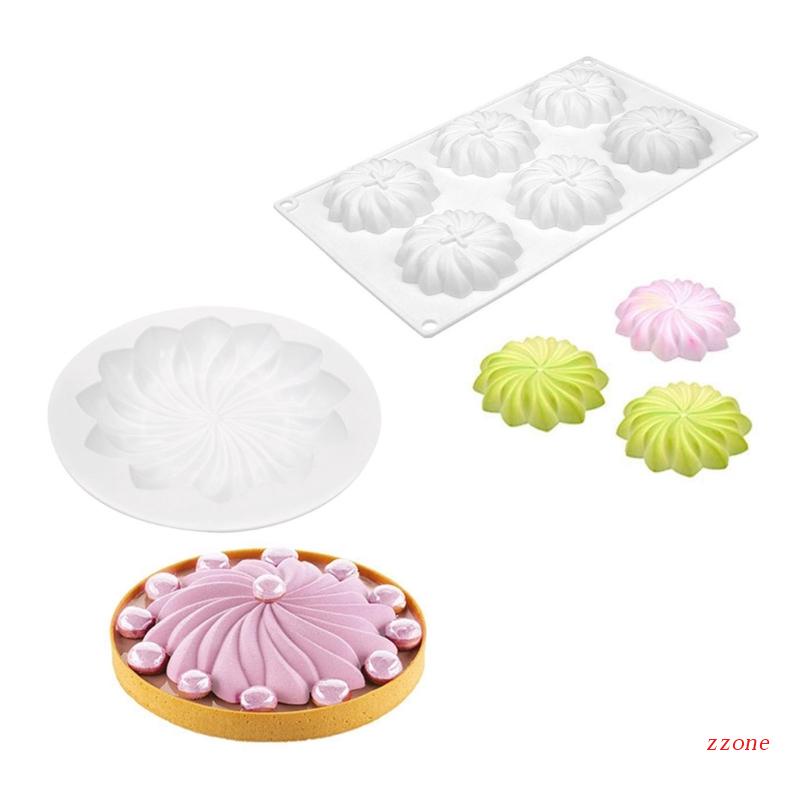 Cetakan Kue Mousse Bentuk Spiral Bahan Silikon Untuk Dekorasi