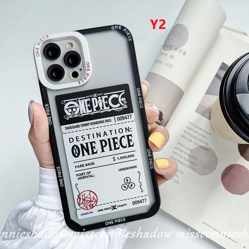 Casing OPPO A17 A12 A17K A16 A15 A96 A55 A57 A77 A95 A5s A54 A1K A15s A16K A7 Reno5 5F 7Z 7 4F 6 A74 A5 A9 A3s A31 A76 A12E A11 A94 A35 Kartun Trendy One Piece Tickets Sarung Soft Case