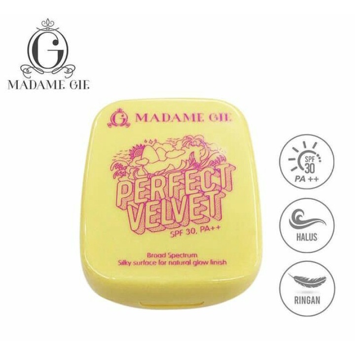 Bedak Perfect Velvet  MADAM GIE SPF 30 Two Way Cake