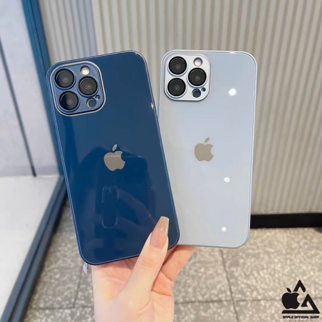 PREMIUM AG 9D GLASS CASE + LENSA KAMERA IPHONE 7+ 8+ XR X XS MAX 7 8 SE 2 11 11 PRO MAX 12 12 PRO MAX MINI  TEMPERED GLASS LENS CAMERA iPhone STEEL PRO FROSTED SOFTCASE HIGH CLASS SILIKON SOFT CASE iPhone MEWAH