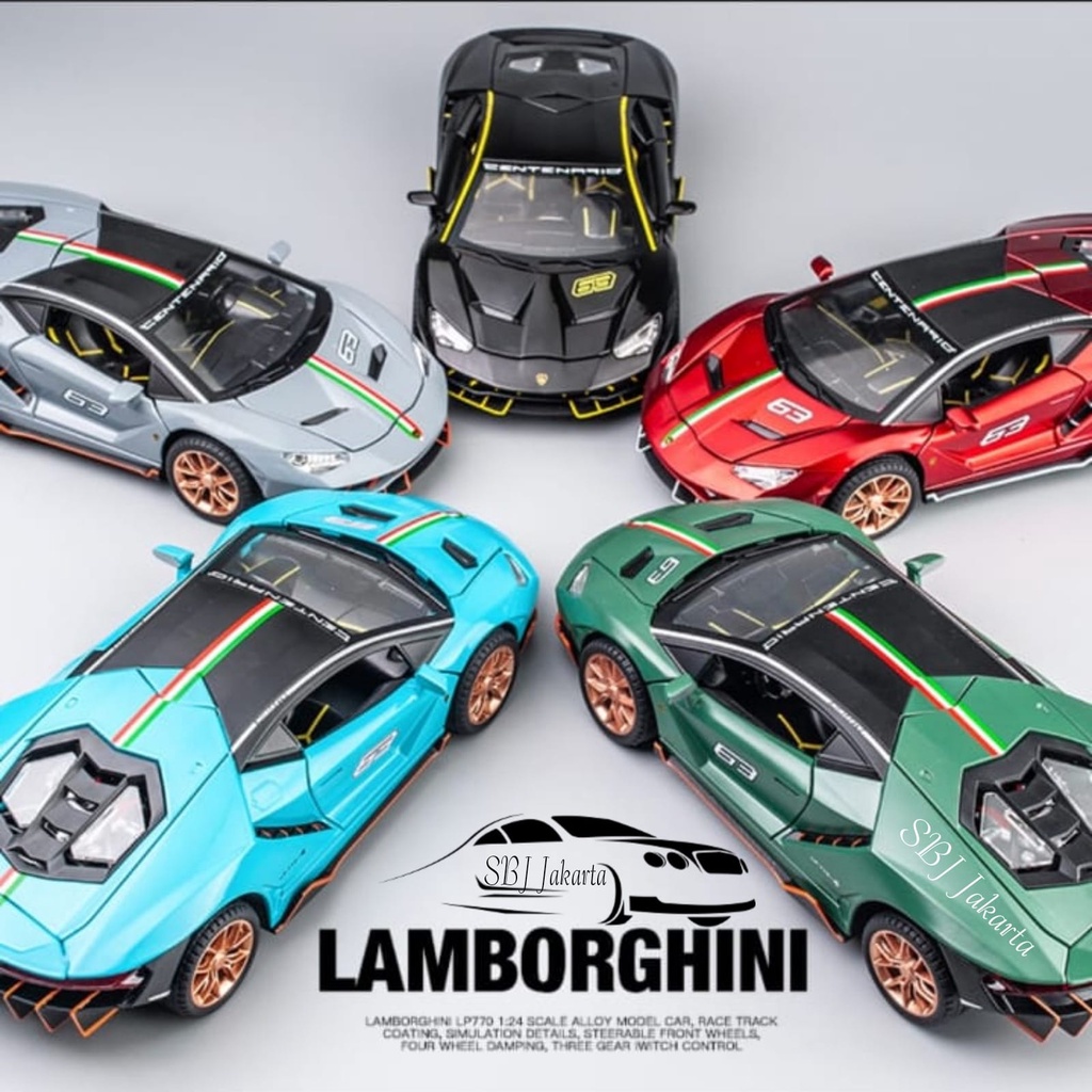 DIECAST Miniatur mobil Miniauto Lamborghini Centenario LP770 - 4 1:24