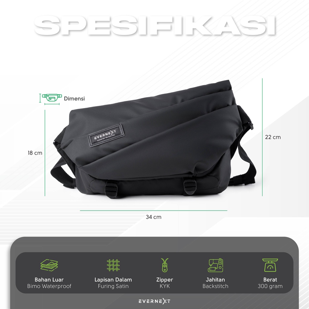 Waistbag Tas Pinggang Pria Waterproof Original Tas Slempang Dada Cowok Cewek Anti Air Trendy Model Terbaru Tas Outdoor Travelling Casual