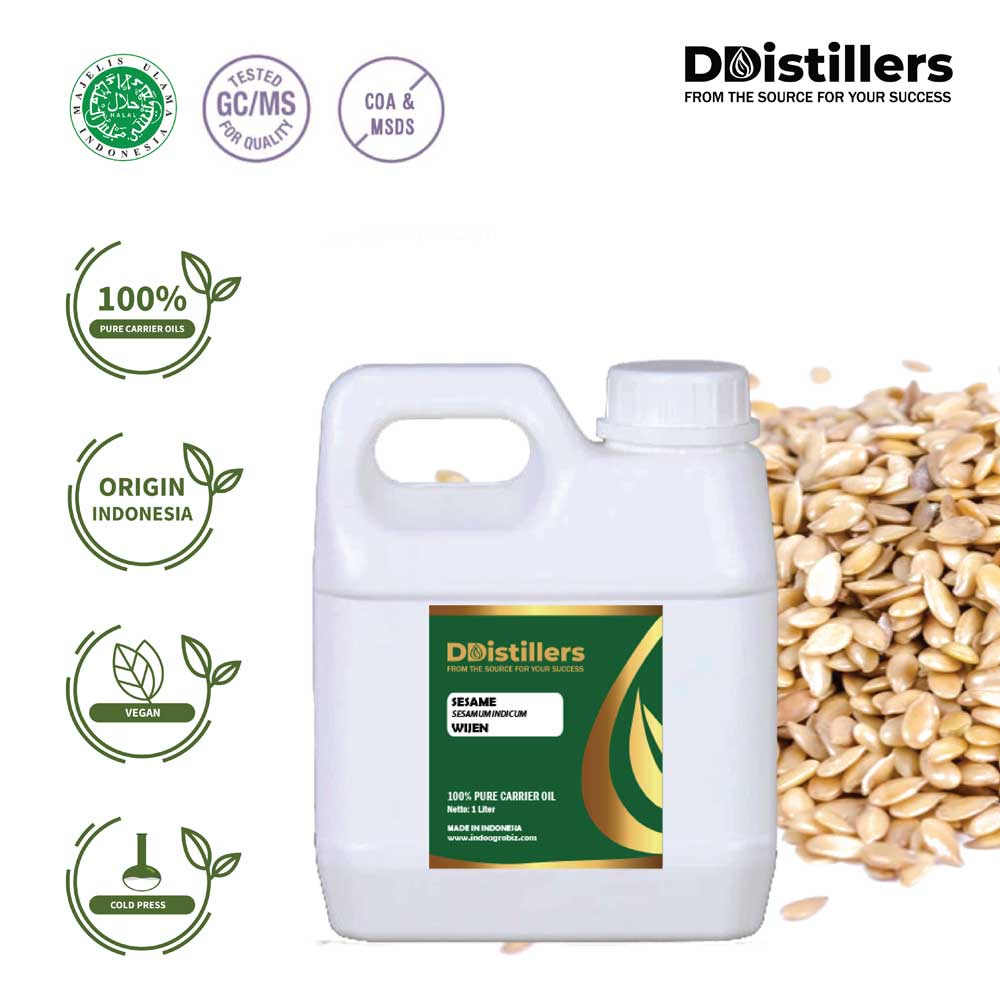 Sesame / Wijen Carrier Oil Pure 100%, 500ML-1L HDPE