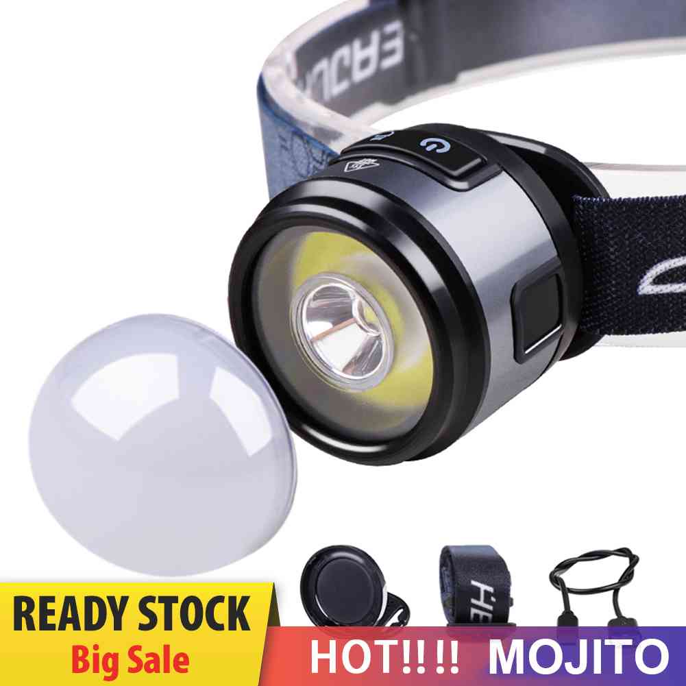 4 in 1 XPG + COB Lampu Kepala LED Anti Air Untuk Hiking / Camping