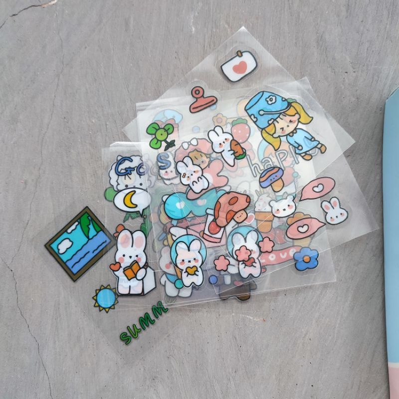 Sticker Deco | Sticker PVC Waterproff | Sticker transparan | Sticker Stationary