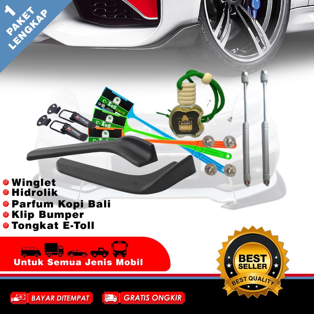 Winglet Bumper Lips Universal Semua Tipe Mobil Truck,engkel,bus,sedan,jeep