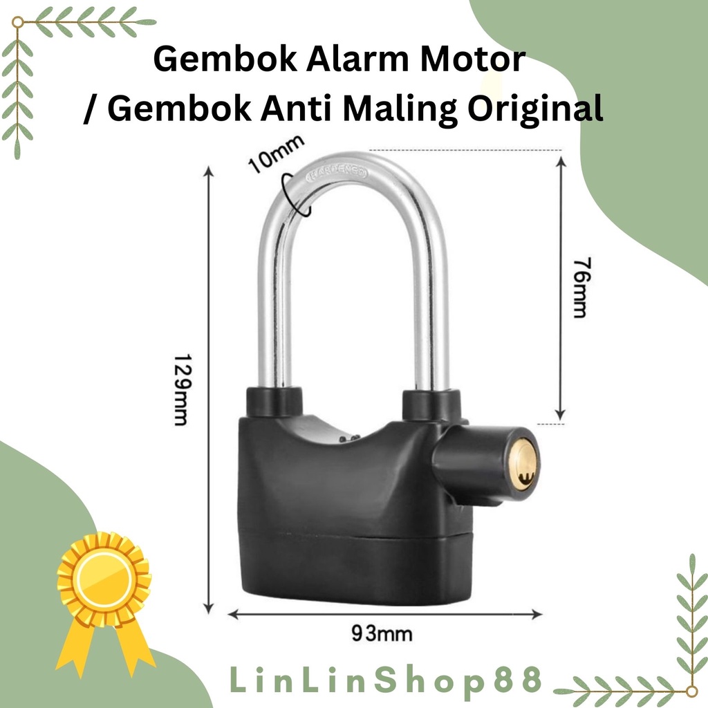 Gembok Alarm Motor Original / Gembok Anti Maling Original