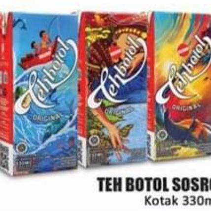 

teh botol kotak 330 ml/ teh botol kemasan hut ri