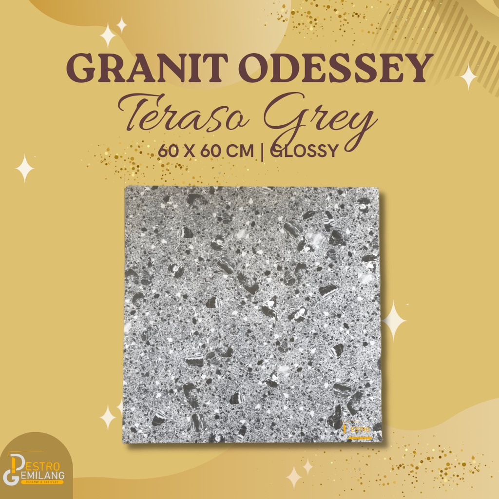 Granit Graseto Teraso Grey - Granit Rumah - Granit Lantai - Granit Teras - Granit Ruang Tamu - Granit UK 60 X 60