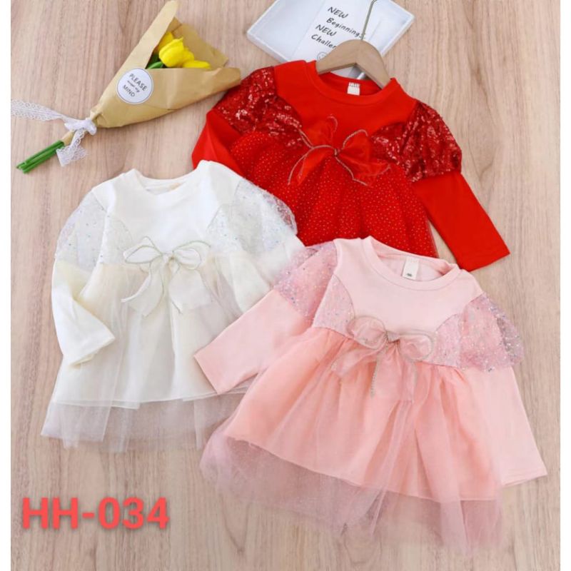 [0-4th] Dress tutu import premium anak 0-4 tahun lengan panjang overall pita renda polkadot / DRESS TUTU PESTA ANAK BAYI 0-4 TAHUN LENGAN PANJANG