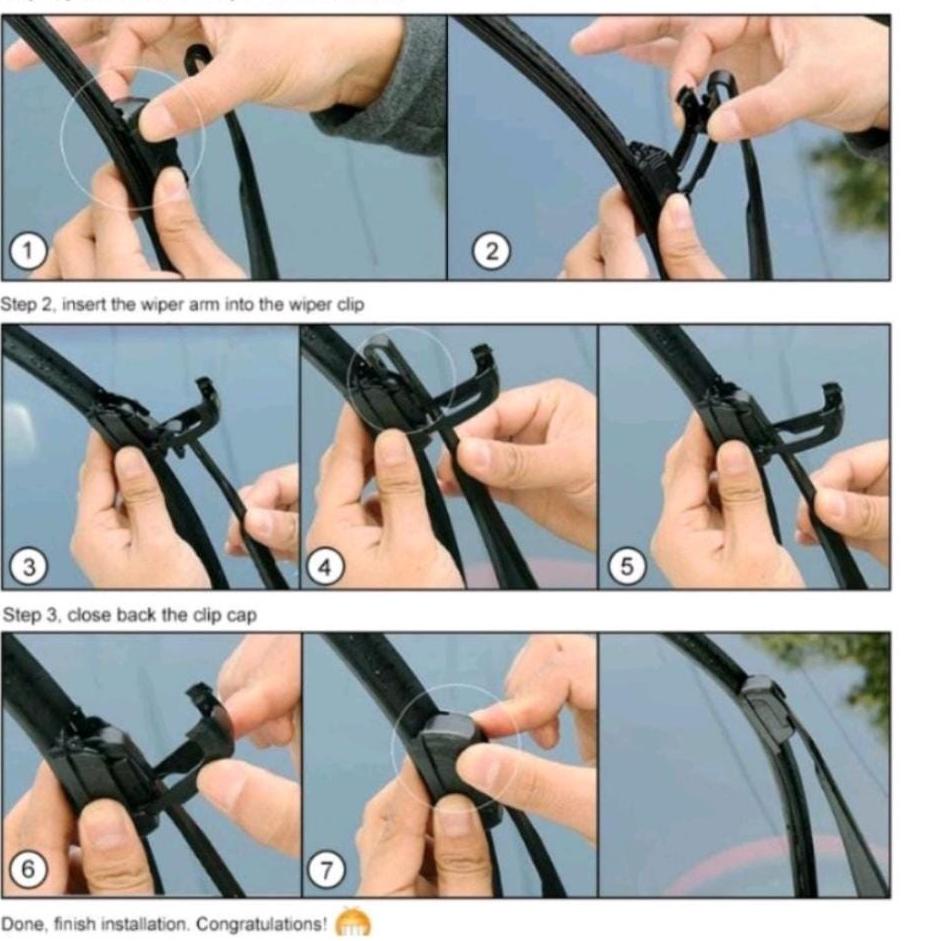 W82B Wiper Truk Canter Colt  - Wiper Mobil Truk Espasio - Wiper Mobil Truk Depan - Wiper frameless T