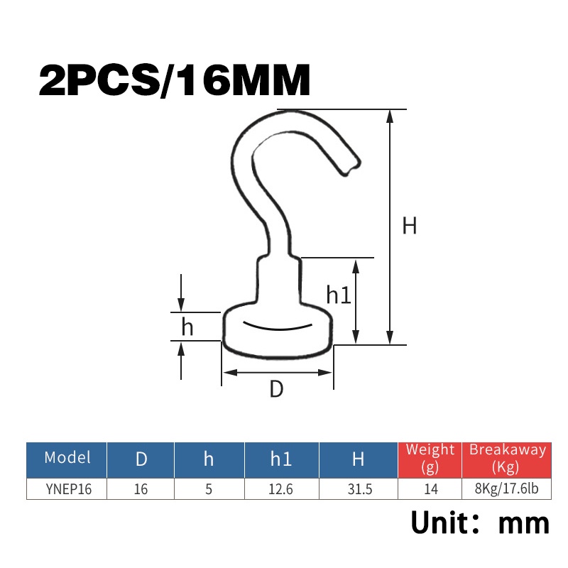 【2 pcs】Magnetic Hooks Hangers/Strong Magnetic Hooks For Home/Hook Magnet/Gantungan Magnet