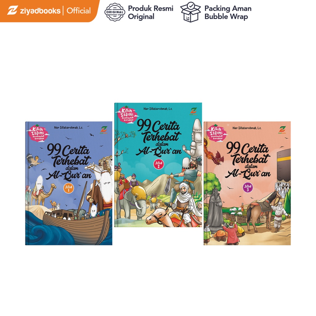 Ziyadbooks - Buku Cerita Anak - Paket Seri 99 Cerita Terhebat dalam Al-Quran Hardcover