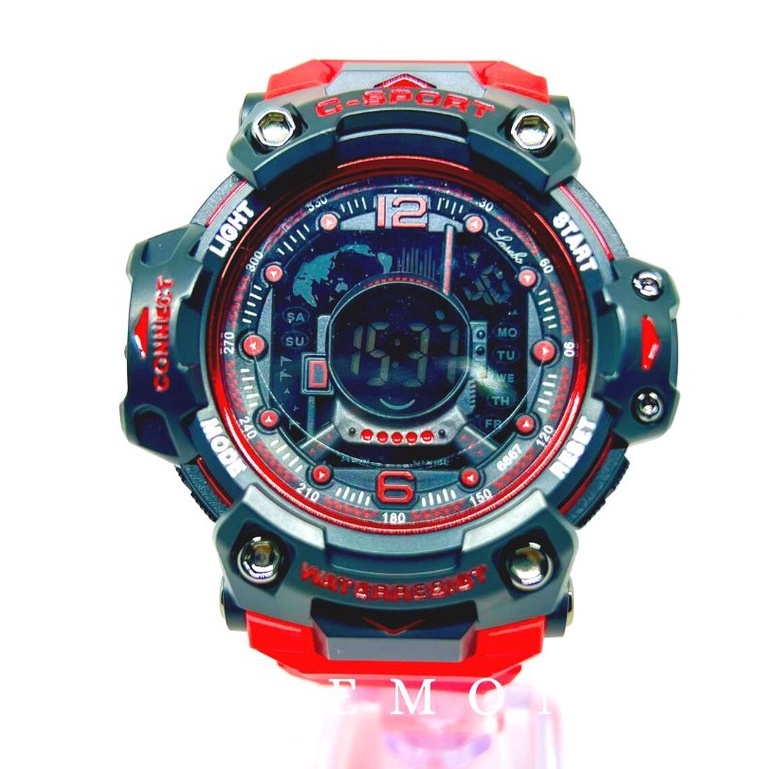 BISA COD! Jam Tangan Cowok Pria Bulat Digital Import Murah Mewah Anti Air WATER RESISTANT BONUS BATERAI CADANGAN!