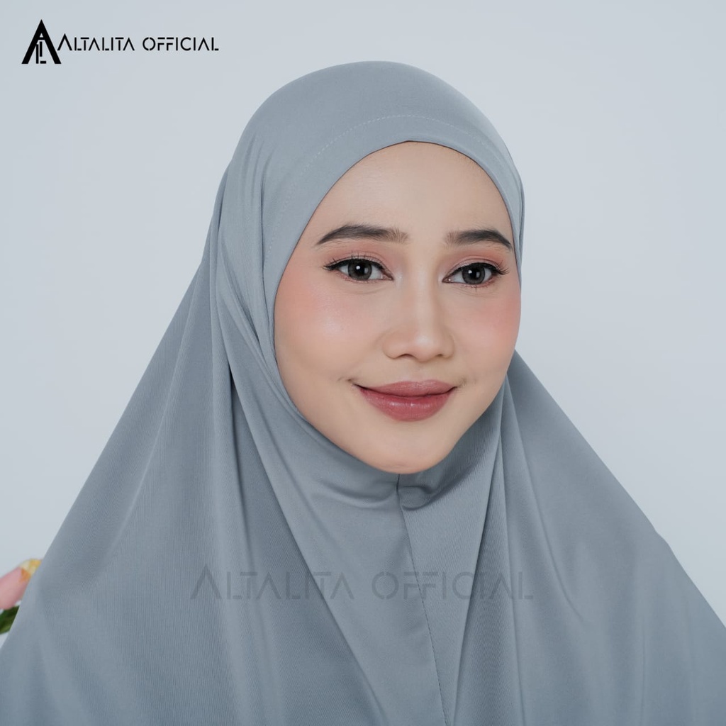 Altalita - Kerudung Instan Zaida Malay Non Pet Terbaru | Hijab Bergo Hamidah Instan Non Pet Menutup Dada | Jilbab Malaysia Instan Jumbo Bahan Jersey Premium Non Pad Cocok untuk Sekolah Olahraga Volly Futsal Senam dan Sehari-hari