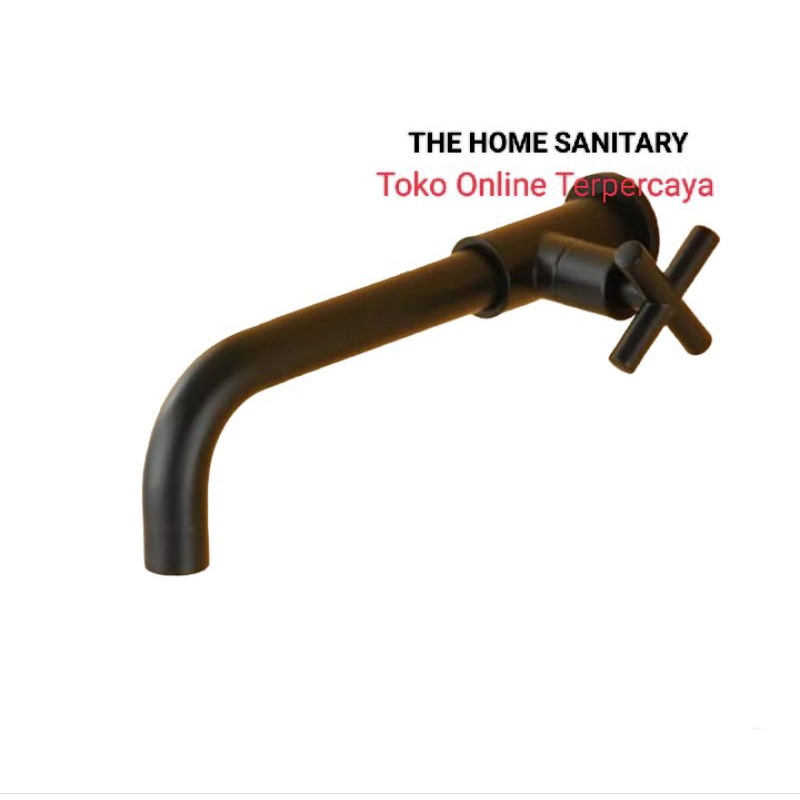 GARANSI (NCIS) SPOUT KRAN WASTAFEL BLACK KRAN WASTAFEL DINDING