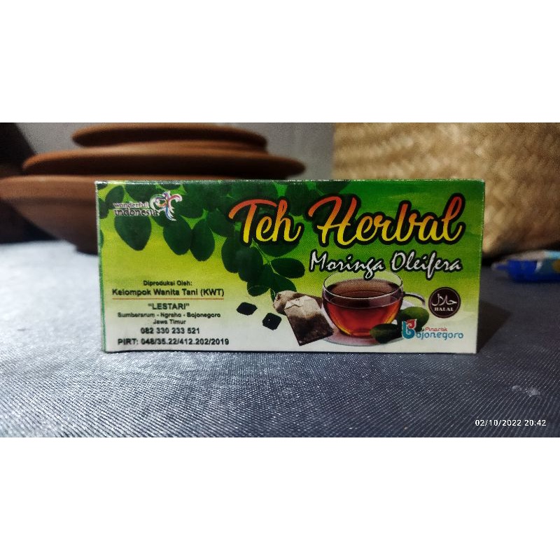 

Minuman Herbal_ Moringa oleifera teh herbal daun kelor