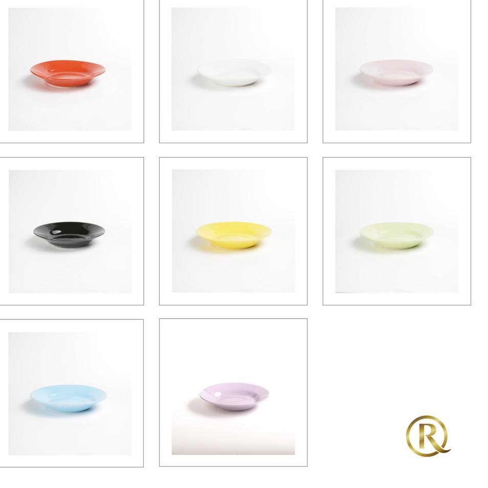 Mau Hemat?--Piring Makan Keramik 8.5inch 22cm Hijau Polos, Piring Nasi, Mie