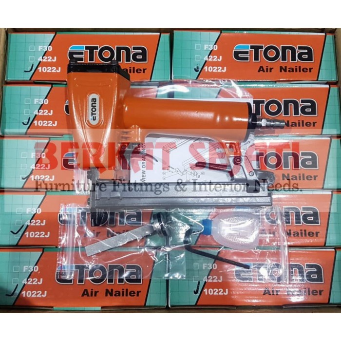Mesin Staples Tembak Angin Kompresor Air Nailer Gun 1022j 1022 j ETONA