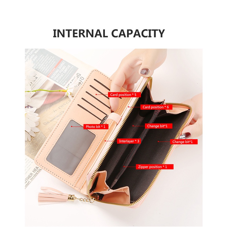 PX 668 Dompet Panjang Wanita Import - Dompet Wanita Terbaru Kualitas Premium - Dompet Cewe Trendy