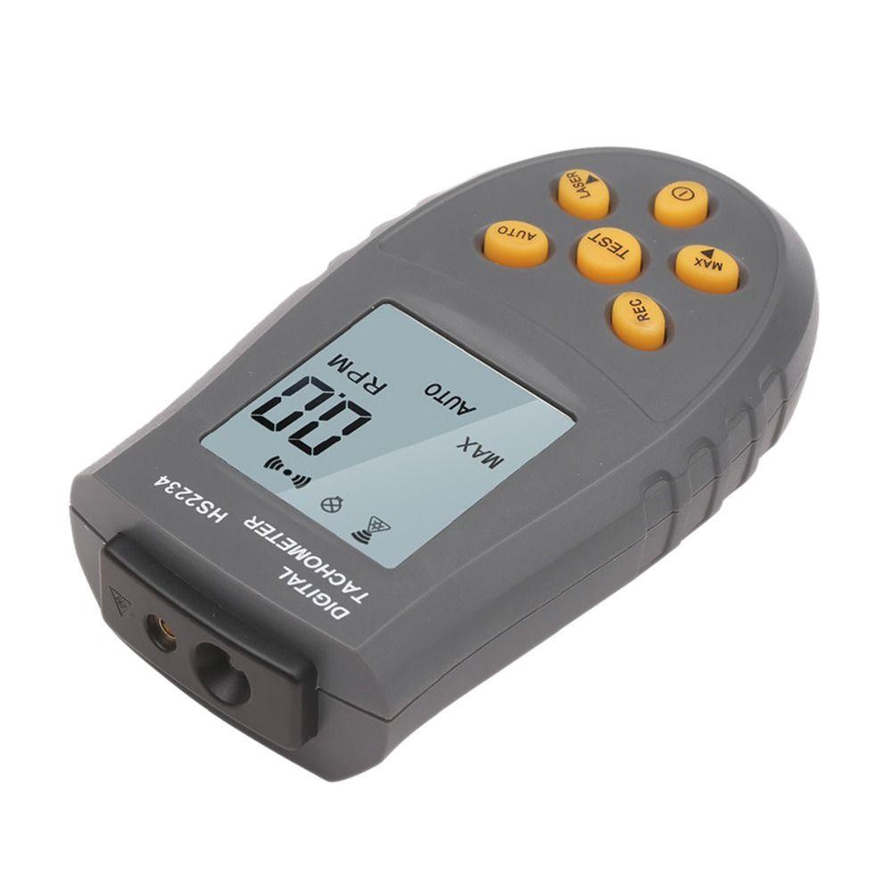 Solighter Digital Laser Tachometer HS2234 Pengukur Kecepatan Motor Presisi Tinggi Alat Pengukur Kecepatan Motor Mesin Kecil