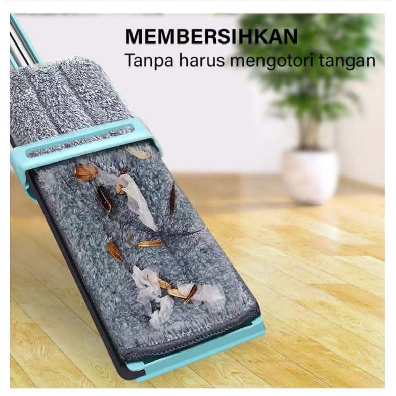 ALAT PEL LANTAI TARIK ULTRA MOP CLEANZE PEMBERSIH LANTAI FLAT MOP MAGIC PUTAR 360 DERAJAT BERKUALITAS