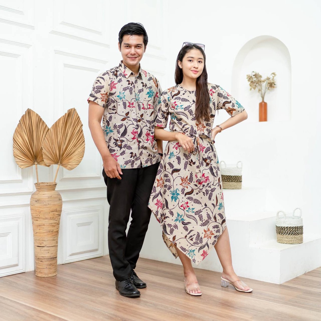 baju batik couple pasangan 2022 terbaru / Dress Couple Pasangan Terkini