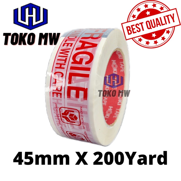 

LAKBAN FRAGILE PUTIH 45 mm 200 yard