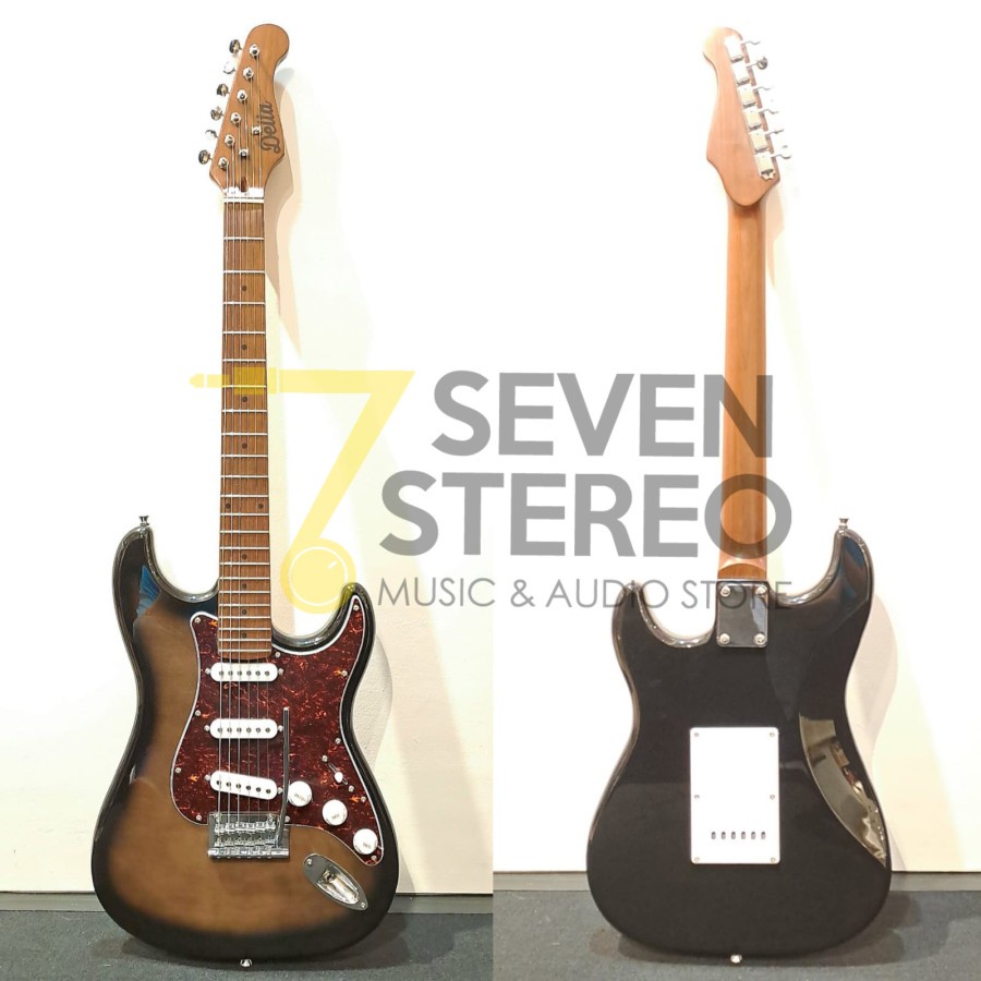 Delta electric DS502 TC Trans Charcoal Stratocaster Roasted Maple Neck guitar gitar elektrik