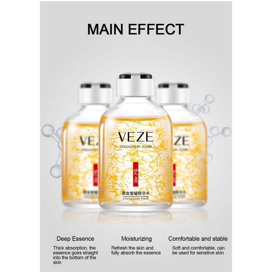 VEZE Line Carving Toner Collagen Protein and Gold Luxury Toner