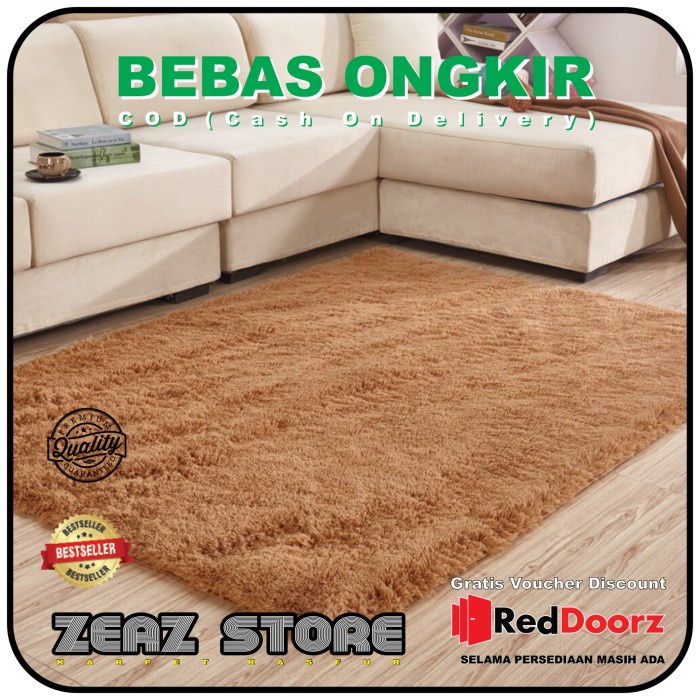 Karpet bulu - Putih(O4L8) Karpet Bulu Kamar Tidur Karpet Bulu Tebal KARPET RASFUR BULU JUMBO LEMBUT 