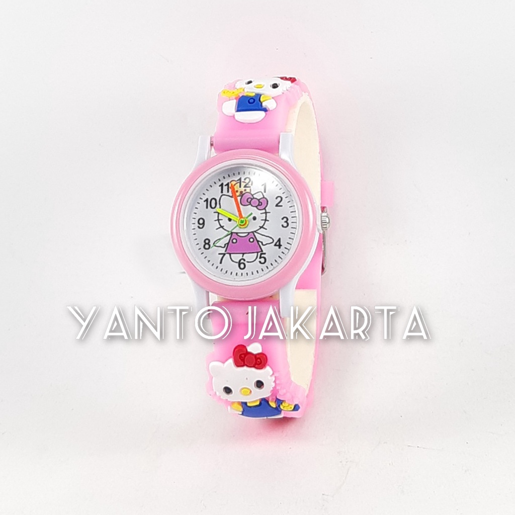 JAM TANGAN KARAKTER TIMBUL HELLO KITTY JT1367 ANAK GROSIR MURAH