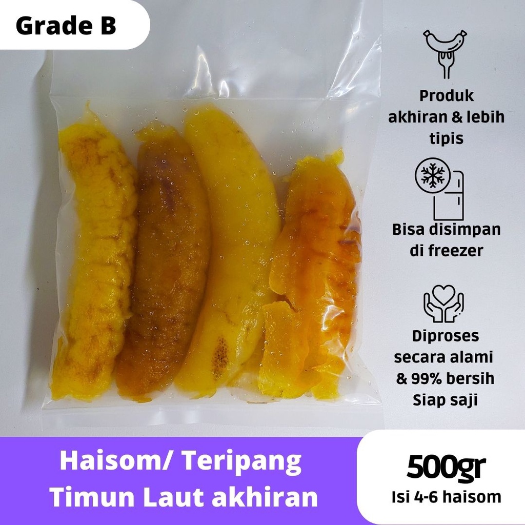 

TERIPANG HAISOM patahan DISKON Akhiran afkiran Hoisem Tripang Bangka Belitung gosok 500gram hai som ready to cook siap saji frozen fresh