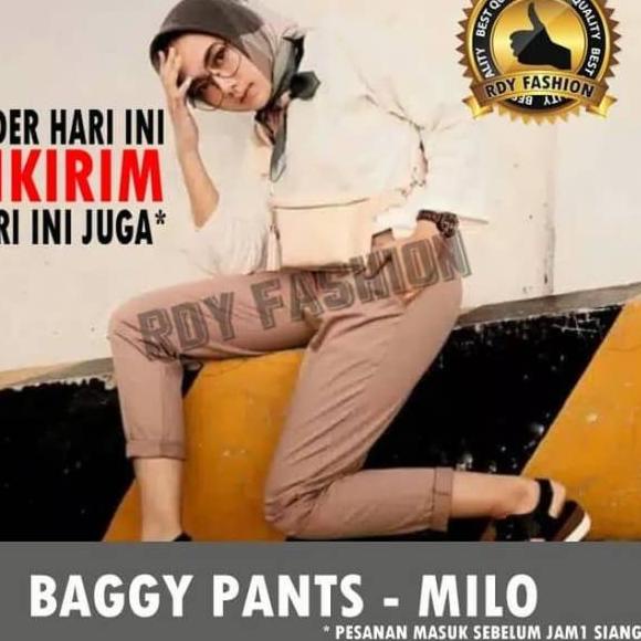 Dijamin Ori BAGGY PANTS JUMBO XXL, 4L , 5L AMERICAN DRILL / OFFICE PANTS / CELANA KERJA WANITA Yuk O
