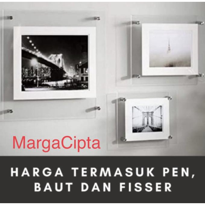 

acrylic/akrilik frame poster/wall display ukuran A3 bahan 2mm double