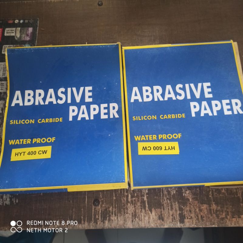 Hayate - Abrasive Paper/Kertas Amplas ukuran 400/600 Water proof + Silicon carbide