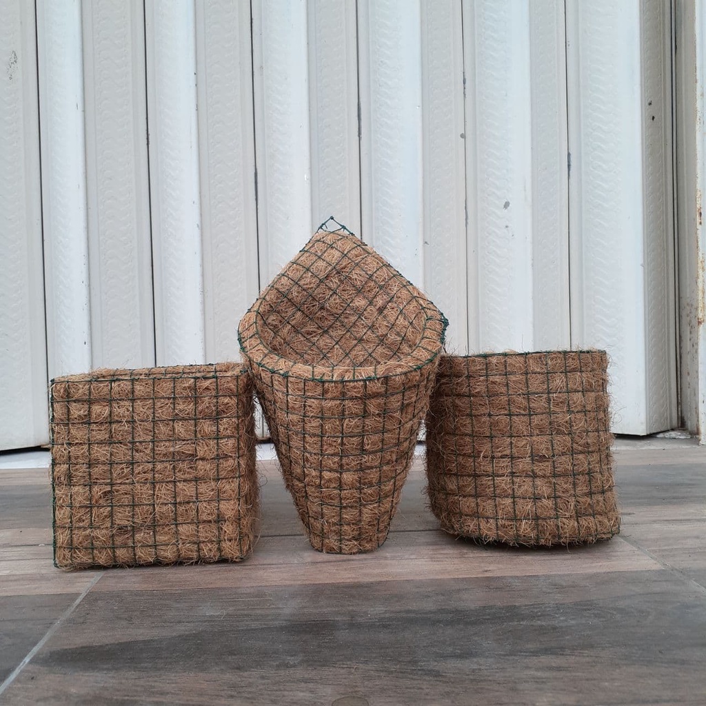 Pot Anggrek Serabut Kelapa Pot Tanaman Pot Bunga Termurah Pot Bagus Cocofiber 500gr