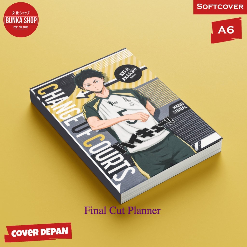 

Pocket Note Anime Haikyuu Keiji Akaashi Softcover A6 Buku Tulis Catatan Notes Agenda Planner Jurnal .