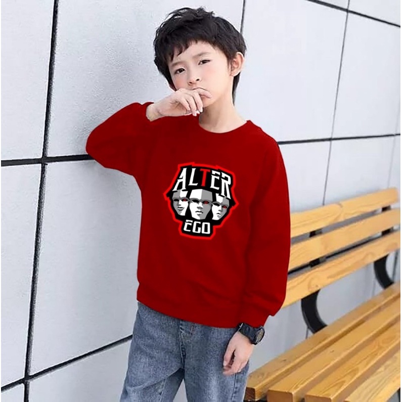 BAJU KAOS SWEATER EGO ANAK LAKI LAKI ATASAN KIDS LENGAN PANJANG PREMIUM