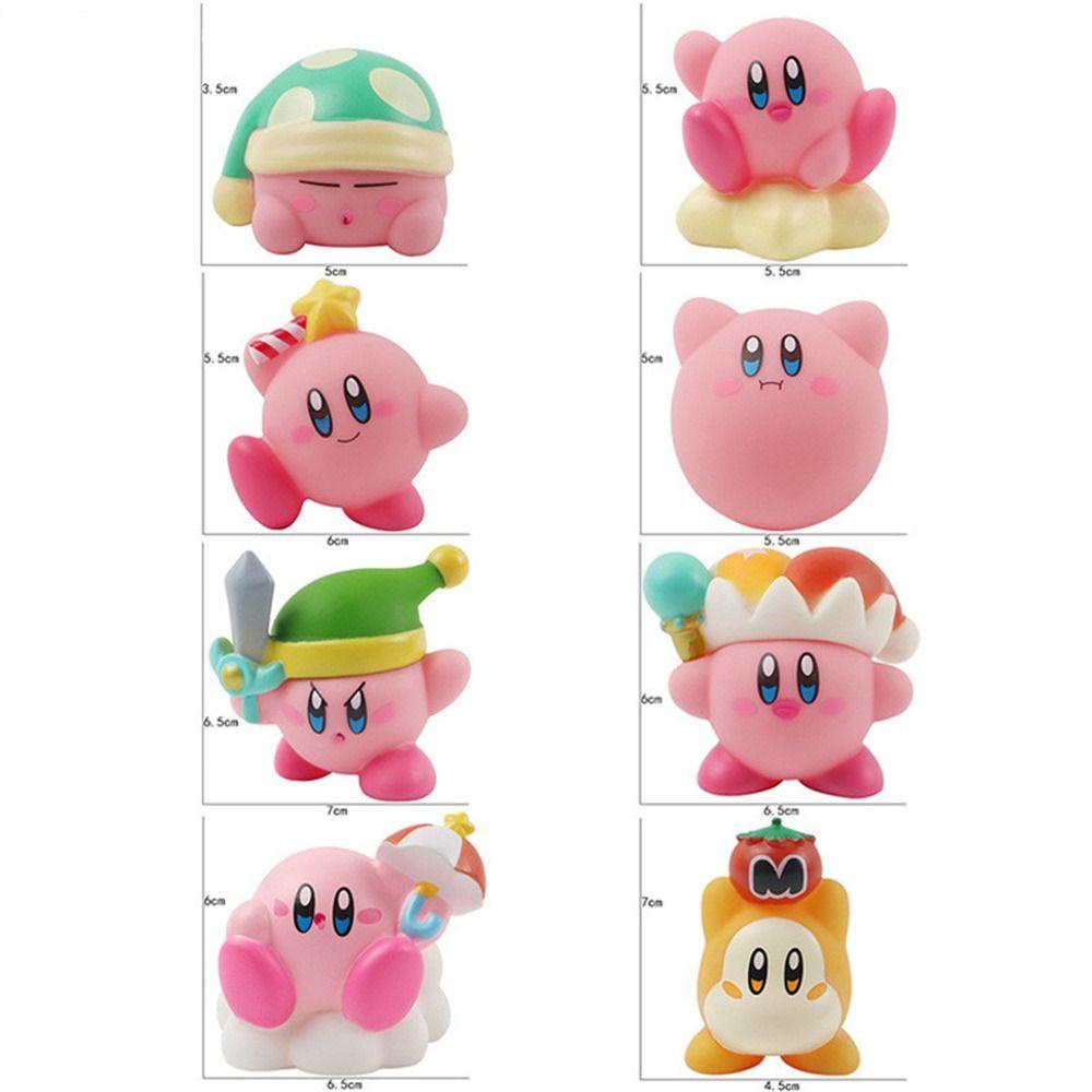 Needway  Kirby Figure Hadiah Natal Mini Pink Waddle Dee Collection Kartun Anime Figure