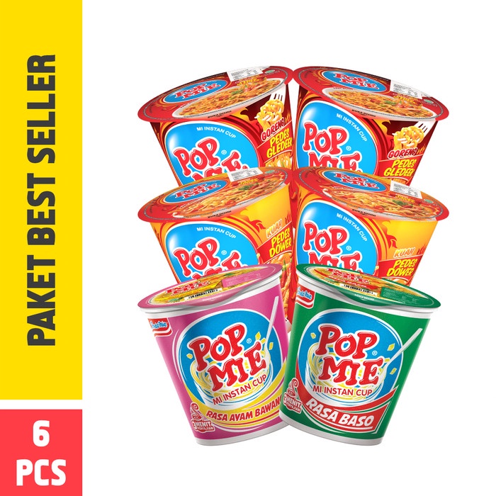 

PROMO Pop Mie Paket Best Seller 6pcs 450gr